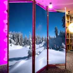 Parawan drukowany ZIMA