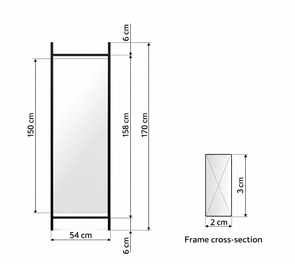 Wymiary skrzydła parawanu wymiary parawanu - grafika